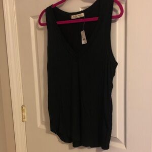 We The Free Black V-Neck Tank Top